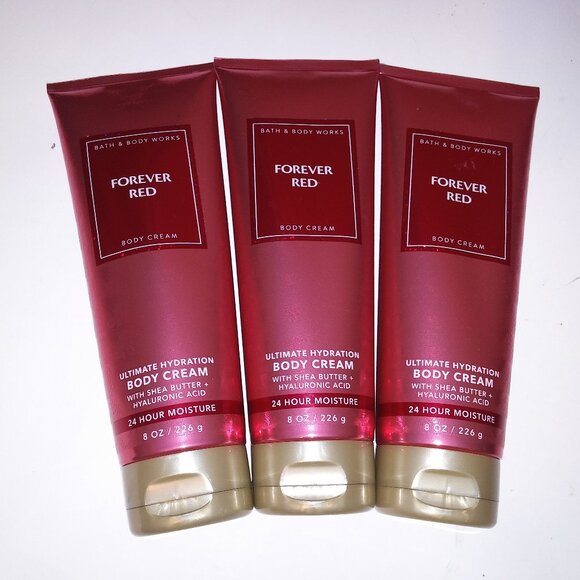 Bath & Body Works Other - Set of 3 Bath and Body Works Cream Lotion Forever Red Ultimate Hydration Shea Bu